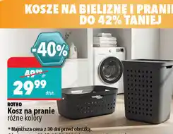 Biedronka Rotho Kosz na pranie różne kolory oferta
