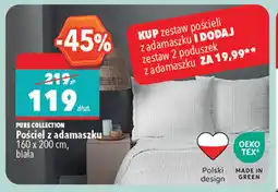 Biedronka Pościel z adamaszku Pure Collection oferta