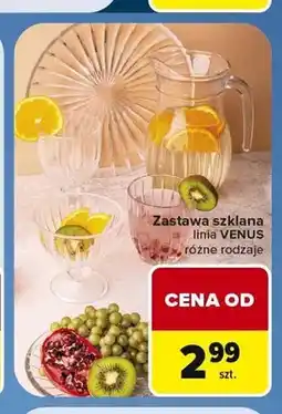 Carrefour Zastawa szklana Venus oferta