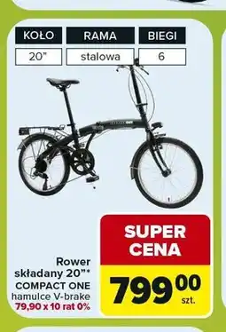 Carrefour Rower składany COMPACT ONE oferta