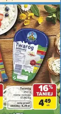Carrefour Twaróg półtłusty Łowicz oferta