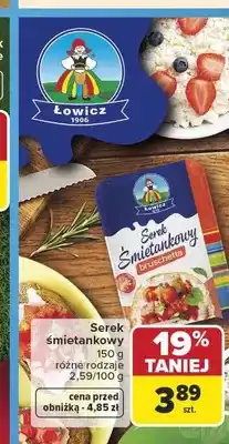 Carrefour Serek śmietankowy bruschetta Łowicz oferta