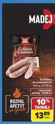 Carrefour Kiełbasa ze świniobicia Madej Wróbel oferta