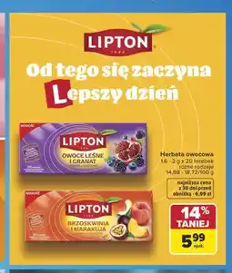 Carrefour Herbata owocowa Lipton 20-pak oferta