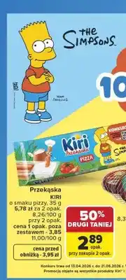 Carrefour Przekąska Kiri o smaku pizzy oferta
