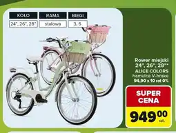 Carrefour Rower miejski ALICE COLORS oferta