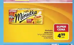 Carrefour Herbata czarna Minutka 100-pak oferta