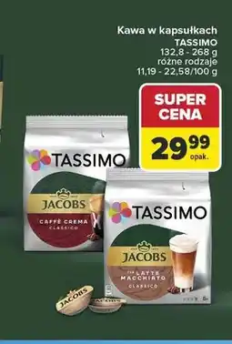 Carrefour Kawa w kapsułkach Tassimo Jacobs Caffè Crema Classico oferta