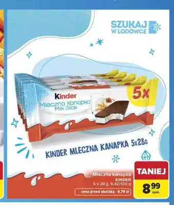 Carrefour Mleczna kanapka Kinder 5-pak oferta