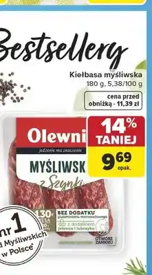 Carrefour Kiełbasa myśliwska Olewnik oferta
