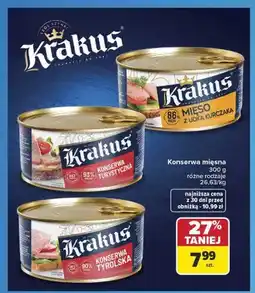Carrefour Konserwa mięsna Krakus Mięso z udka kurczaka oferta
