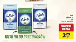 Carrefour Sól stołowa jodowana O'Sole oferta