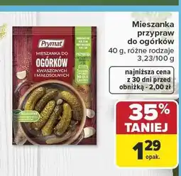 Carrefour Mieszanka przypraw do ogórków Prymat Kwaszonych i Małosolnych oferta