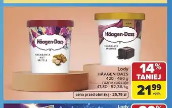 Carrefour Lody Häagen-Dazs Macadamia Nut Brittle oferta