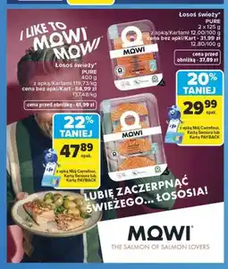 Carrefour Łosoś świeży Pure Mowi 2-pak oferta