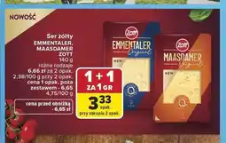 Carrefour Ser żółty Maasdamer Zott oferta