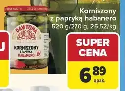 Carrefour Korniszony z papryką habanero Dawtona oferta