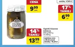 Carrefour Ogórki kiszone Krokus oferta