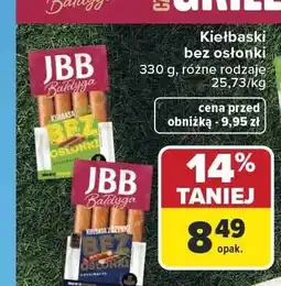 Carrefour Kiełbaski bez osłonki JBB Bałdyga oferta