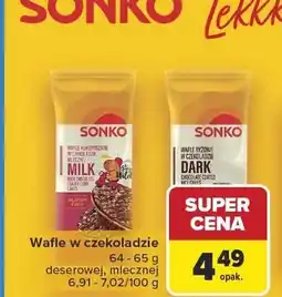 Carrefour Wafle w czekoladzie Sonko oferta