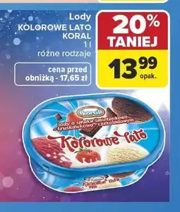 Carrefour Lody Koral Kolorowe Lato oferta