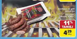 Carrefour Kiełbasa na grill Kozacka Pekpol oferta