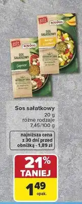 Carrefour Sos sałatkowy Kotányi Mango z ziołami oferta