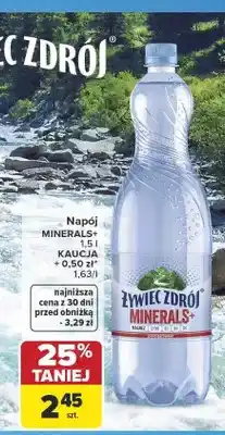 Carrefour Napój Żywiec Zdrój Minerals+ oferta