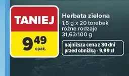 Carrefour Herbata zielona Dilmah 20-pak oferta
