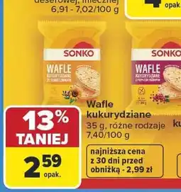 Carrefour Wafle kukurydziane Sonko oferta