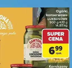 Carrefour Ogórki konserwowe luksusowe Dawtona oferta