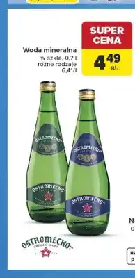 Carrefour Woda mineralna Ostromecko w szkle oferta