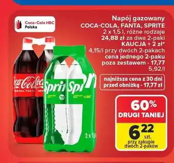 Carrefour Napój gazowany Fanta 2-pak oferta