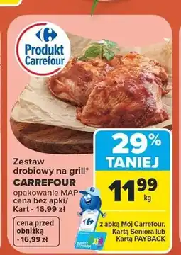 Carrefour Zestaw drobiowy na grill Carrefour oferta