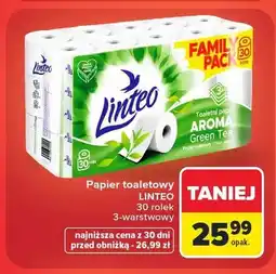 Carrefour Papier toaletowy Linteo Aroma Green Tea 3-warstwowy oferta
