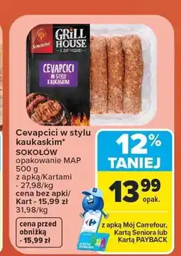Carrefour Cevapcici w stylu kaukaskim Sokołów oferta