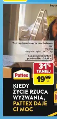 Carrefour Taśma dwustronna montażowa Pattex Fix oferta
