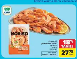 Carrefour Krewetki gotowane 30/40 Norso oferta