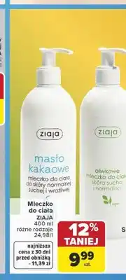 Carrefour Mleczko do ciała Ziaja oferta