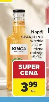 Carrefour Napój Kinga Sparclino w szkle oferta