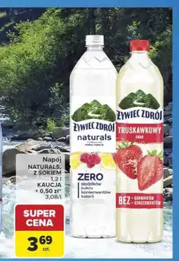 Carrefour Napój Żywiec Zdrój Naturals malina cytryna oferta