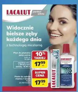 Carrefour Płyn do płukania jamy ustnej Lacalut Perfect White oferta