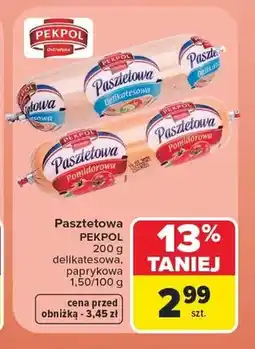 Carrefour Pasztetowa delikatesowa Pekpol oferta