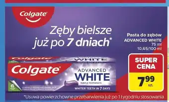 Carrefour Pasta do zębów Colgate Advanced White oferta