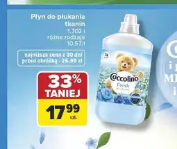 Carrefour Płyn do płukania tkanin Coccolino oferta