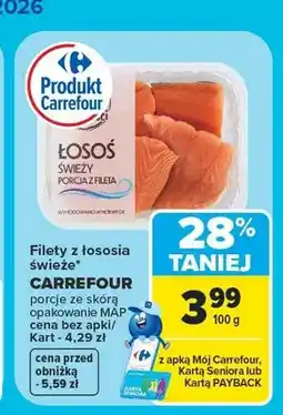 Carrefour Filety z łososia świeże Carrefour oferta