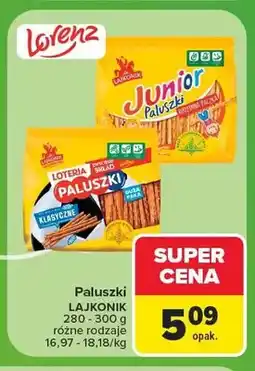 Carrefour Paluszki Lajkonik Junior oferta