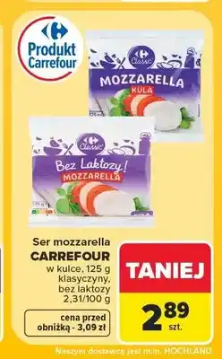 Carrefour Ser mozzarella Carrefour Classic klasyczny oferta