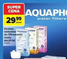 Carrefour Zestaw wkładów do filtrowania wody Aquaphor Maxfor 3-pak oferta