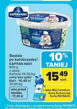 Carrefour Śledzie po kołobrzesku Kapitan Navi oferta